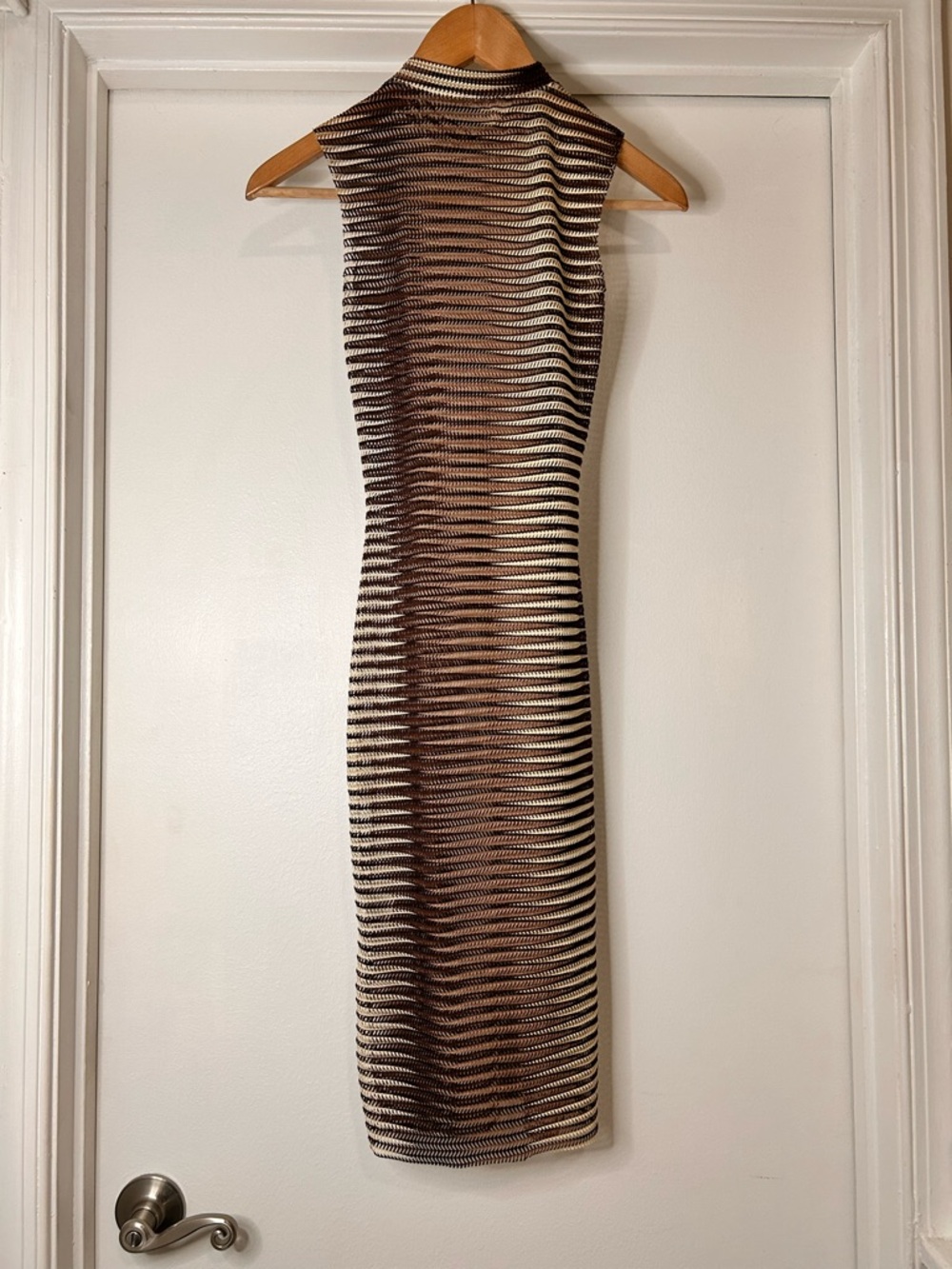 Unbranded Horizontal Striped Sleeveless Bodycon - Size Small - Picture 5 of 11